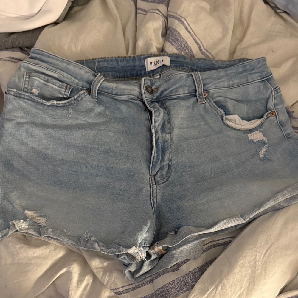 Pistola Faded Blue Jean Shorts